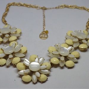 COPY - Statement necklace with floral pattern.